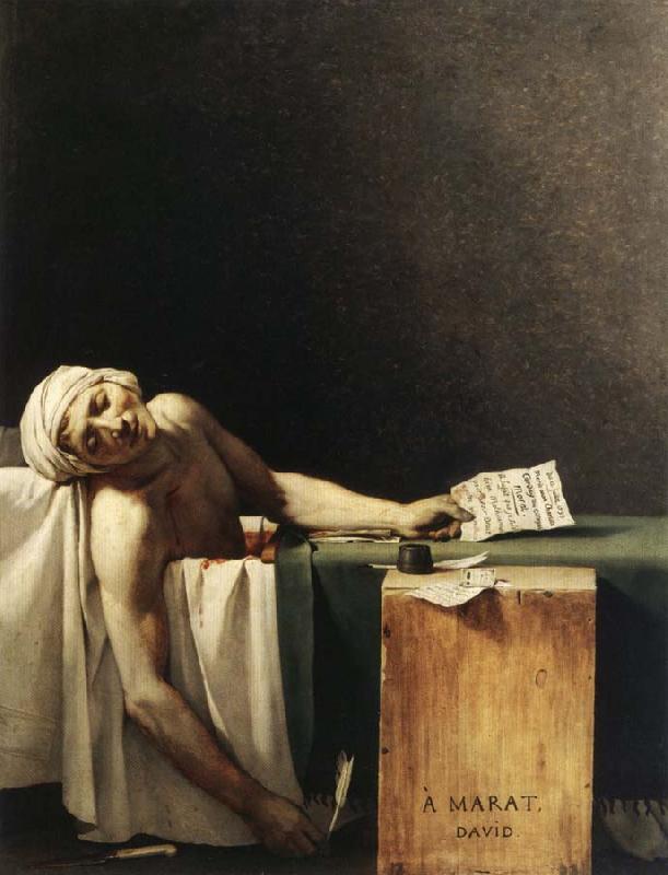 Jacques-Louis David Marat Assassinated in His Bath